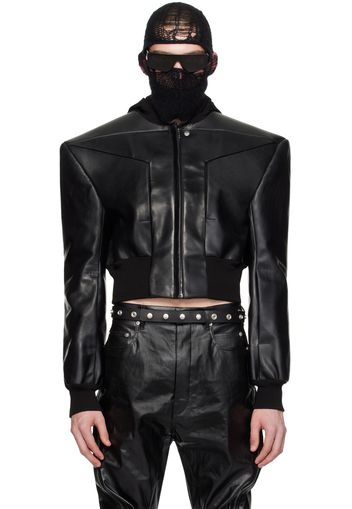 Rick Owens Black Edfu Flight Leather Jacket