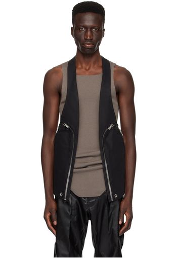 Rick Owens Black Bauhaus Vest