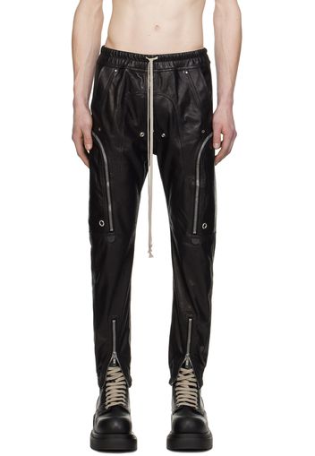 Rick Owens Black Bauhaus Leather Pants