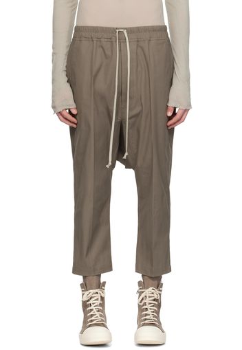 Rick Owens Gray Drawstring Trousers