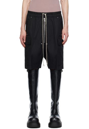 Rick Owens Black Cargobela Shorts