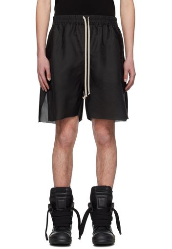 Rick Owens Black Long Boxer Shorts