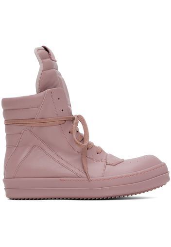 Rick Owens Pink Geobasket Sneakers