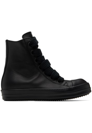 Rick Owens Black Jumbo Laced Sneakers