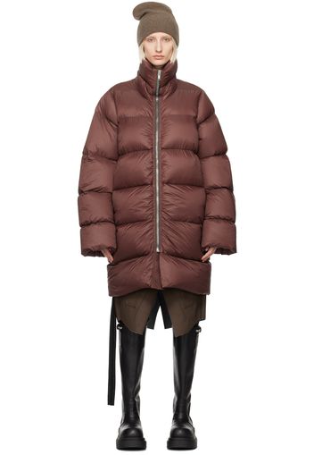 Rick Owens Brown Turtle Down Coat