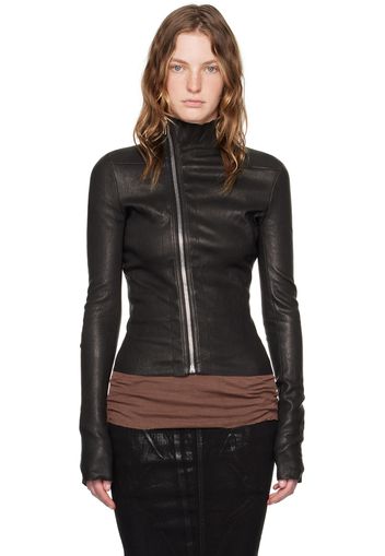 Rick Owens Black Porterville Gary Leather Jacket