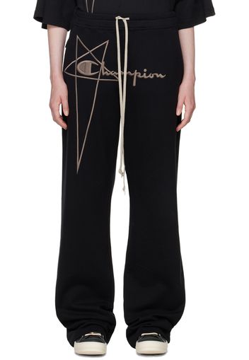 Rick Owens Black Champion Edition Dietrich Lounge Pants