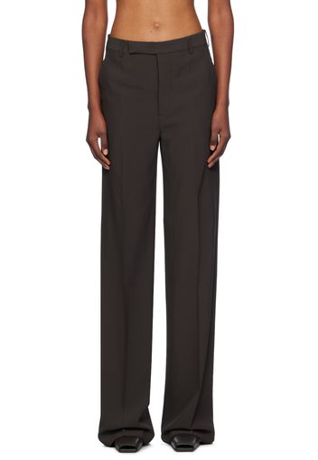 Rick Owens Gray Porterville Heavy Cady Dietrich Trousers