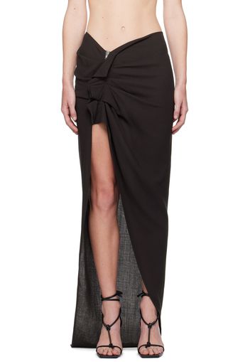 Rick Owens Gray Porterville Edfu Maxi Skirt