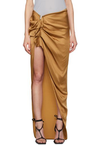 Rick Owens Yellow Porterville Edfu Maxi Skirt