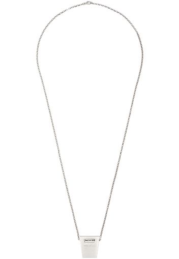 Rick Owens Silver Lido Dogtag Necklace