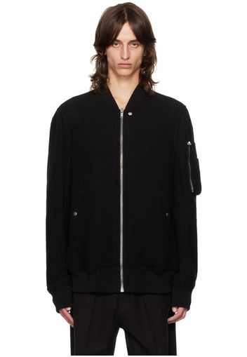 Rick Owens Black Porterville Classic Flight Bomber Jacket