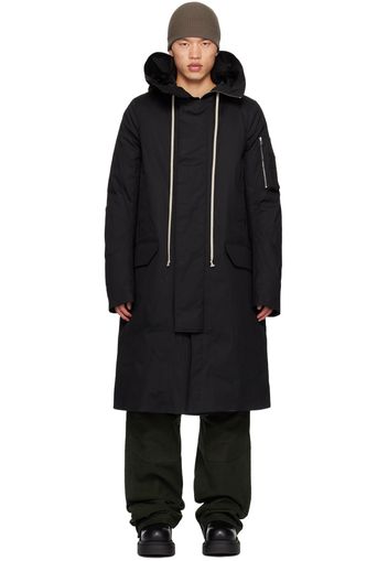 Rick Owens Black Porterville Megaparka Coat