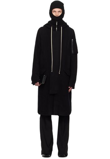 Rick Owens Black Porterville Megaparka Coat