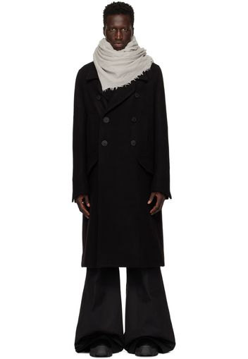 Rick Owens Black Porterville Officer Coat