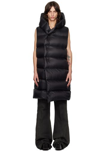 Rick Owens Black Porterville Hooded Liner Down Vest