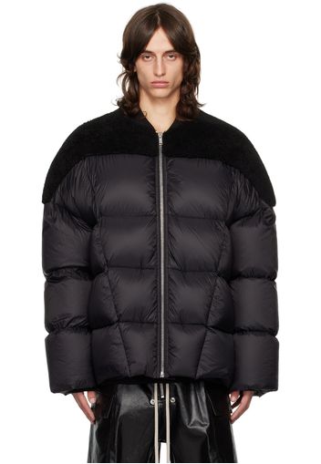 Rick Owens Black Porterville Flight Shearling DownJacket