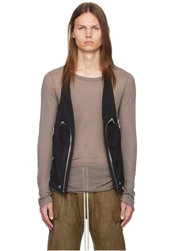 Rick Owens Black Bauhaus Vest