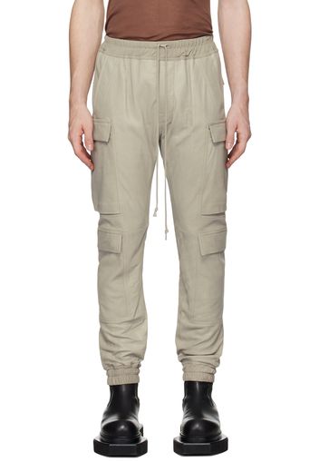 Rick Owens Off-White Mastodon Megacargo Leather Pants