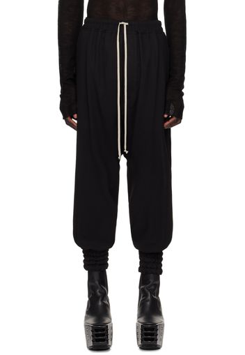 Rick Owens Black Porterville Drawstring Trousers