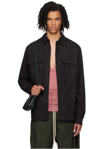 Rick Owens Black Porterville Work Shirt