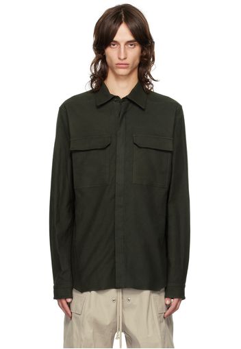 Rick Owens Green Porterville Soft Shirt