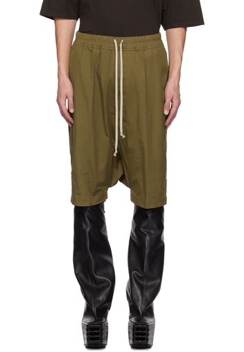 Rick Owens Khaki Porterville Rick's Pods Shorts