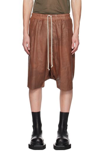 Rick Owens Red Megablister Shorts