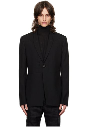 Rick Owens Black Porterville Fogpocket Soft Blazer