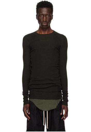 Rick Owens Green Porterville Rib Sweater