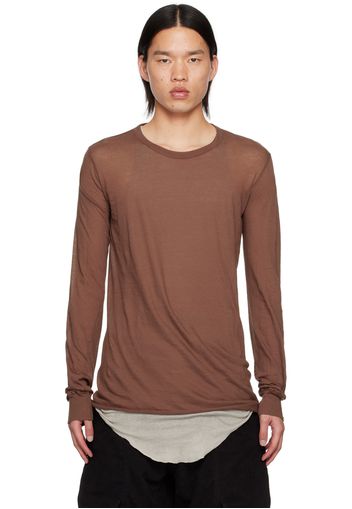 Rick Owens Brown Porterville Basic Long Sleeve T-Shirt