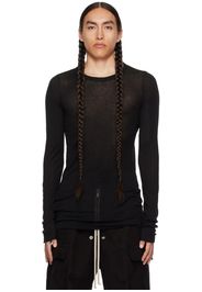 Rick Owens Black Crewneck Long Sleeve T-Shirt