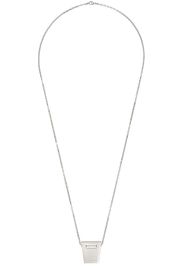 Rick Owens Silver Dogtag Necklace