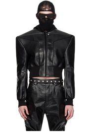 Rick Owens Black Edfu Flight Leather Jacket