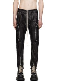 Rick Owens Black Bauhaus Leather Pants