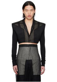 Rick Owens Black Cobra Micro Blazer