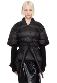 Rick Owens Black Porterville Batwing Down Jacket