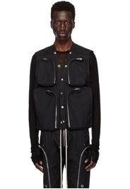 Rick Owens Black Porterville Zip Vest