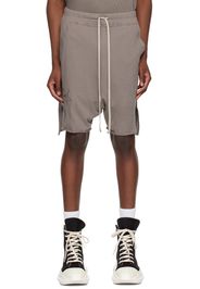 Rick Owens Gray Champion Edition Beveled Pods Shorts