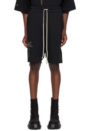 Rick Owens Black Champion Edition Beveled Pods Shorts