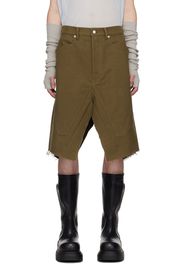 Rick Owens Khaki Porterville Slivered Skirt