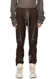 Rick Owens: Burgundy Hollywood Bauhaus Cargo Pants | SSENSE Rick Owens: Burgundy Hollywood Bauhaus Cargo Pants | SSENSE