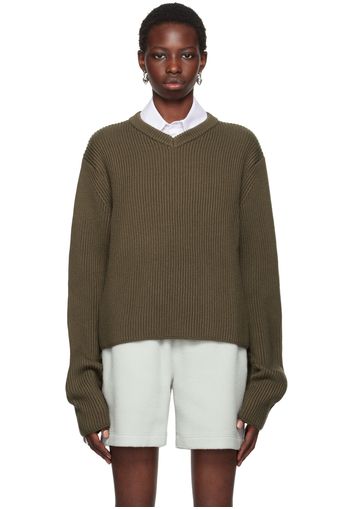 Rier Brown Virgin Wool Sweater