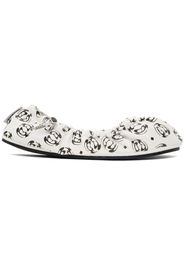 Rombaut White Aura Ballerina Flats