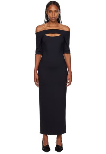 Rosetta Getty Black Cutout Maxi Dress