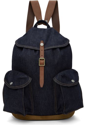 RRL Indigo Denim Rucksack Backpack