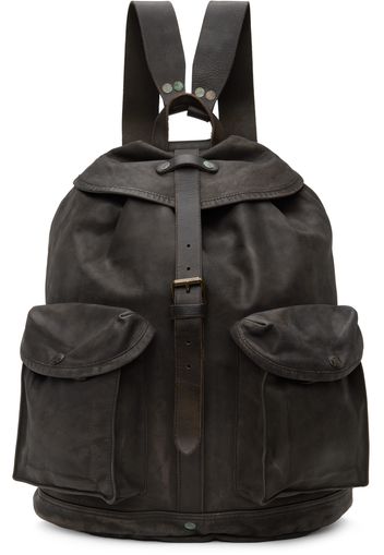 RRL Brown Leather Rucksack Backpack