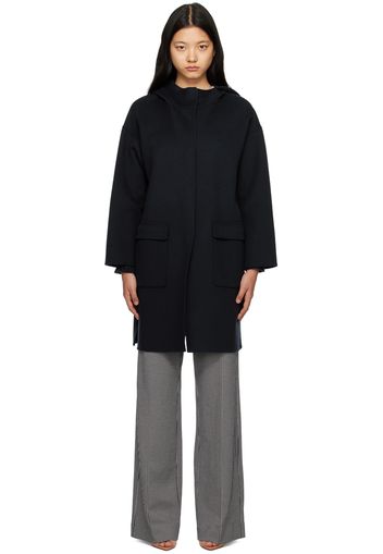 S Max Mara Navy Desiderio Coat