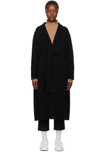 S Max Mara Black Calla Coat