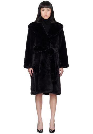 S Max Mara Black Verbano Coat